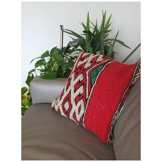 Red Moroccan Kilim Handmade Artisanal Pillows