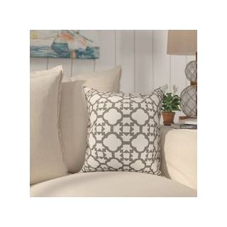 Moroccan Brown & Creme Quaterfoil Lattice Pillows