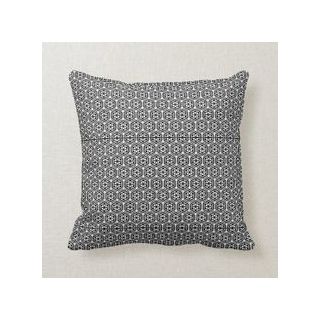 Berber-Made Dark Gray Moroccan Pillows with Unique Dimensions