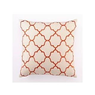 Handmade Moroccan Red Quaterfoil Lattice Throw Pillows
