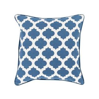 Blue and White Handmade Moroccan Quatrefoil Pillows