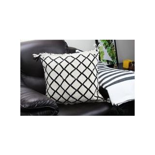Handmade Moroccan Black Diamond Throw Pillows