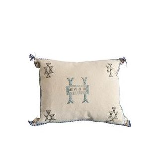 Moroccan Handwoven Cactus Silk Pillow - Berber Crafted