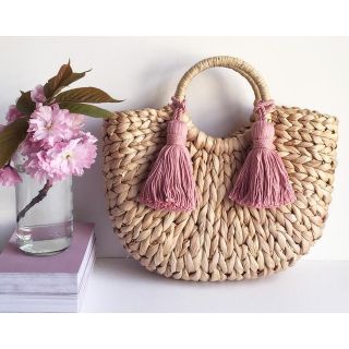 Handcrafted Moroccan Style Pom Pom Baskets