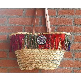 Stylish Moroccan Handmade Eco-Friendly Pom Pom Baskets