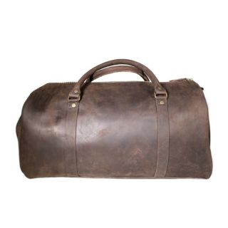 Vintage Brown Leather Travel Bag | Handmade Premium Moroccan Leather