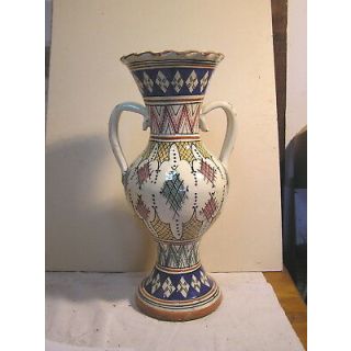 Moroccan Handcrafted Ceramic Vase with Moorish Design