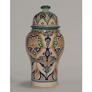Hand-Painted Moroccan Ceramic Vase - Handmade Artisan Crafted Beauty