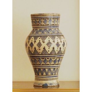 Handcrafted Moroccan Berber Vase 151 | Ethnic Bohemian Decor