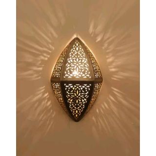 Moroccan Silver Pendant Lamp - Handcrafted Vintage Lighting