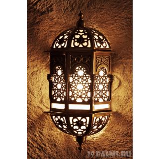 Moroccan Silver Metal Handmade Wall Lamp - Timeless Elegance