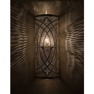 Handmade Moroccan Silver Metal Wall Lamps - Vintage Pendant Lights