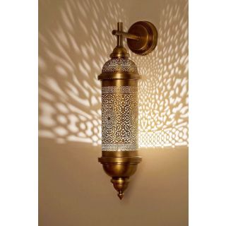 Moroccan Silver Metal Pendant Wall Lamps