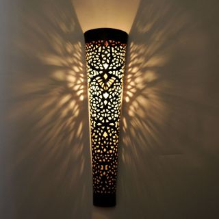 Handcrafted Moroccan Silver Wall Lamp - Versatile Lighting Solution