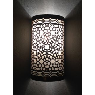 Moroccan Silver Handcrafted Wall Lamps for Indoor/Outdoor Use