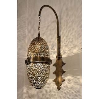 Enchanting Moroccan Silver Pendant Wall Lamps for Indoor & Outdoor Spaces - Handcrafted Vintage Aesthetic with Polished Finish