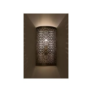Authentic Moroccan Silver Wall Lamp | Vintage Elegance
