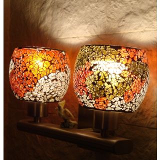 Handcrafted Moroccan Silver Metal Wall Lamps