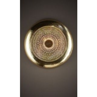 Moroccan Silver Metal Pendant Wall Lamp