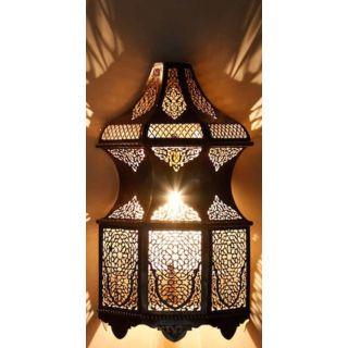 Exquisite Handcrafted Moroccan Silver Wall Lamps