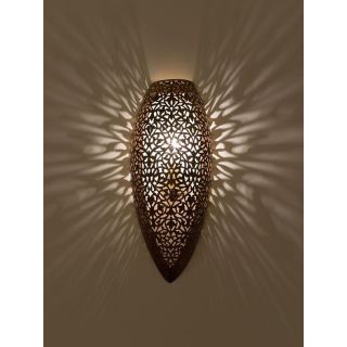 Moroccan Silver Metal Pendant Wall Lamp - Timeless Elegance