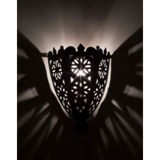 Moroccan Handmade Silver Metal Wall Lamps - Vintage Charm