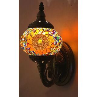 Moroccan Silver Metal Handcrafted Wall Lamps