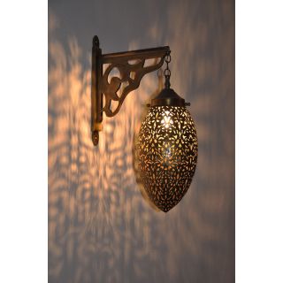 Moroccan Silver Metal Wall Lamps - Vintage Charm and Elegance