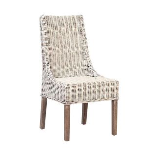 Vintage Moroccan High-Back Rattan Wood Chair 107