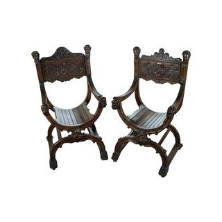 Moroccan Hand-Carved Wood Chair | Elegant Home Decor