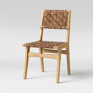 Elegant Moroccan Wood Chair with Out-Turned Arms