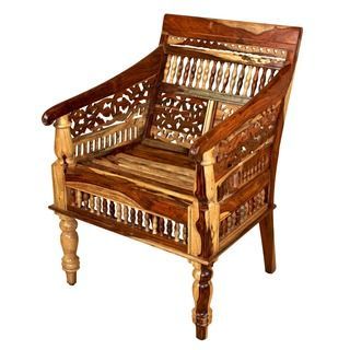 Moroccan Handmade Wood Chair - Premium Timber Design