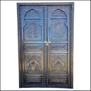 Moroccan Antique Wood Front Door | High-Quality Solid Wood