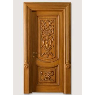 Light Oak Custom Moroccan Wood Door - Durable & Elegant