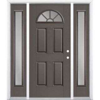 Handcrafted Wood Door with 2 Sidelites - Moroccan Luxury