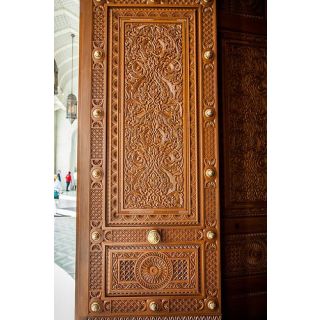 Moroccan Hand-Carved Wood Door - Timeless Elegance & Quality Craftsmanship