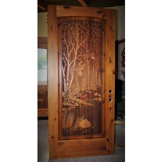 Hand-Carved Moroccan Wood Front Door - Premium Quality, Timeless Charm