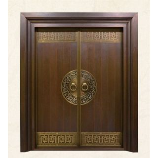 Luxurious Moroccan Hand-Carved Wood Door