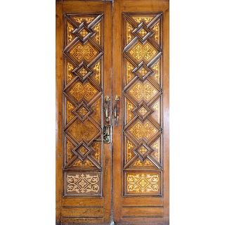 Traditional Moroccan Solid Wood Door 088 | Handcrafted Luxury