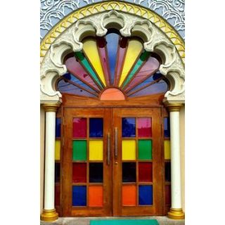 Luxurious Moroccan Arched Wood Door | Premium Quality Wood & Glass