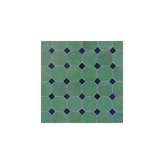 Green & Blue Moroccan Mosaic Tiles - Handcrafted Elegance