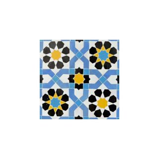 Moroccan Mosaic Patterns Multi Colors - Authentic Floral Design