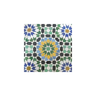 Moroccan Mosaic Tiles - Geometric Multi-Color Zellij Pattern