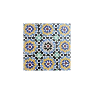 Moroccan Mosaic Tile Pattern in Vibrant Multi Colors