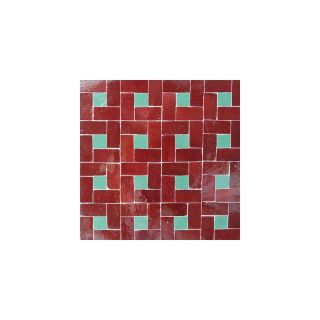 Moroccan Mosaic Blue & Red Tiles | Glazed Finish & Durable
