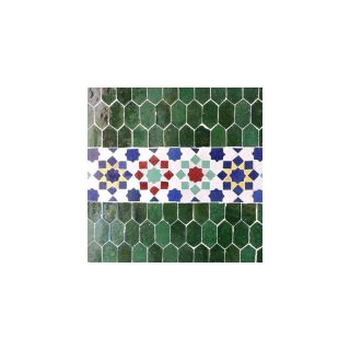 Moroccan Mosaic Pattern Multi-Colors Tile - Glazed Finish
