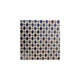 Moroccan Blue Mosaic Tiles Pattern - Authentic Geometric Design