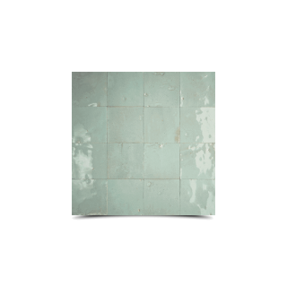 Solid Lark Green Moroccan Mosaic Tiles - Premium Handmade 6x6 Tiles