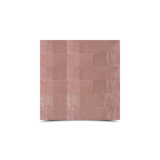 Moroccan Mosaic Tiles in Vibrant Mudy Peach - 6x6 Handmade Glamour