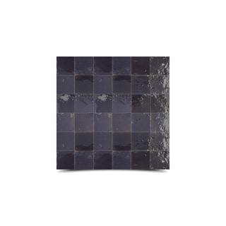 Moroccan Black Handmade Mosaic Tile - 12x12 inch Size